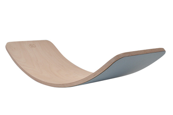 Balance Board Naturel met grijs vilt