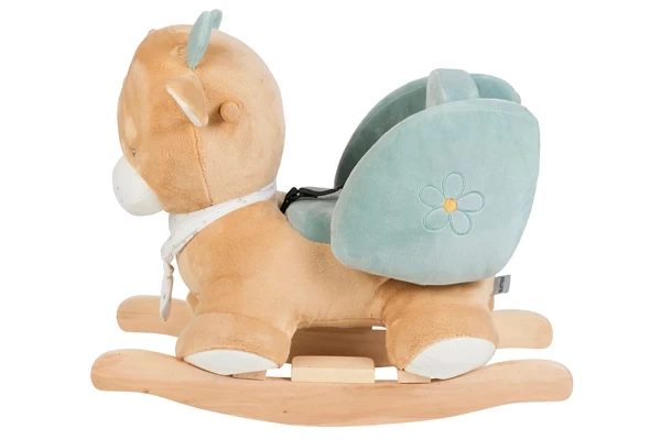 Op een stevig houten frame