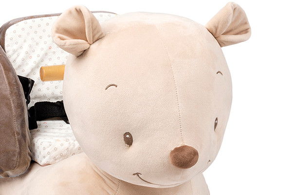 Heerlijk zachte pluche bekleding.