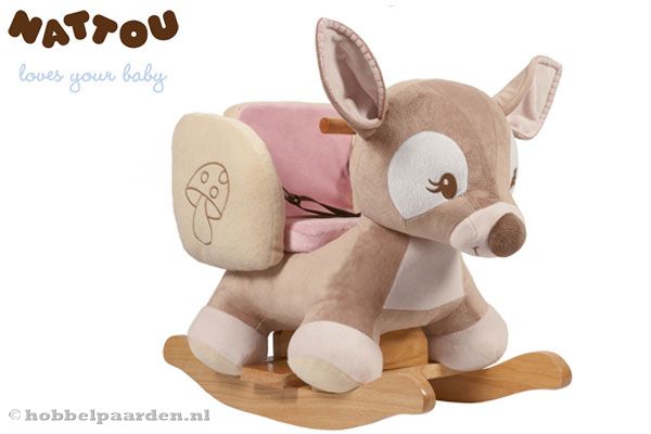 Nattou hobbelpaard in de vorm van een hert.