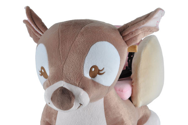 Gemaakt van zacht pluche.