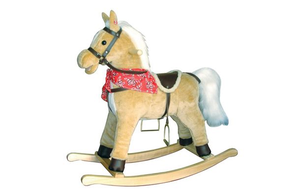 Pluche hobbelpaard van New Classic Toys.