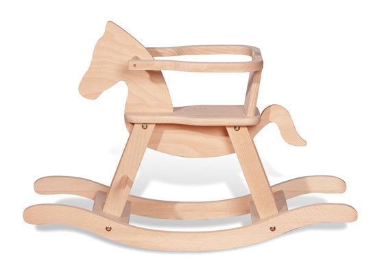 Houten hobbelpaard Pinolino.