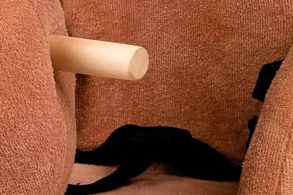 Met veiligheidsriempje