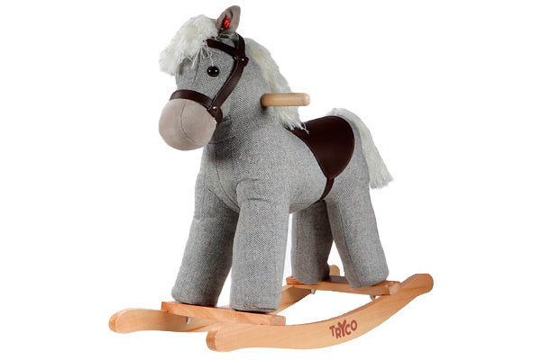 Hobbelpaard Milo klein grijs